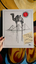Giraffa · Original Conceptual Artwork
(240×300 mm · Handmade on Acid-Free Paper)