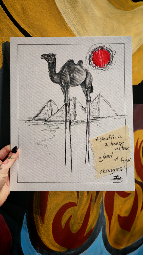 Digital download poster▪️Giraffa ▪️ Original Conceptual Artwork